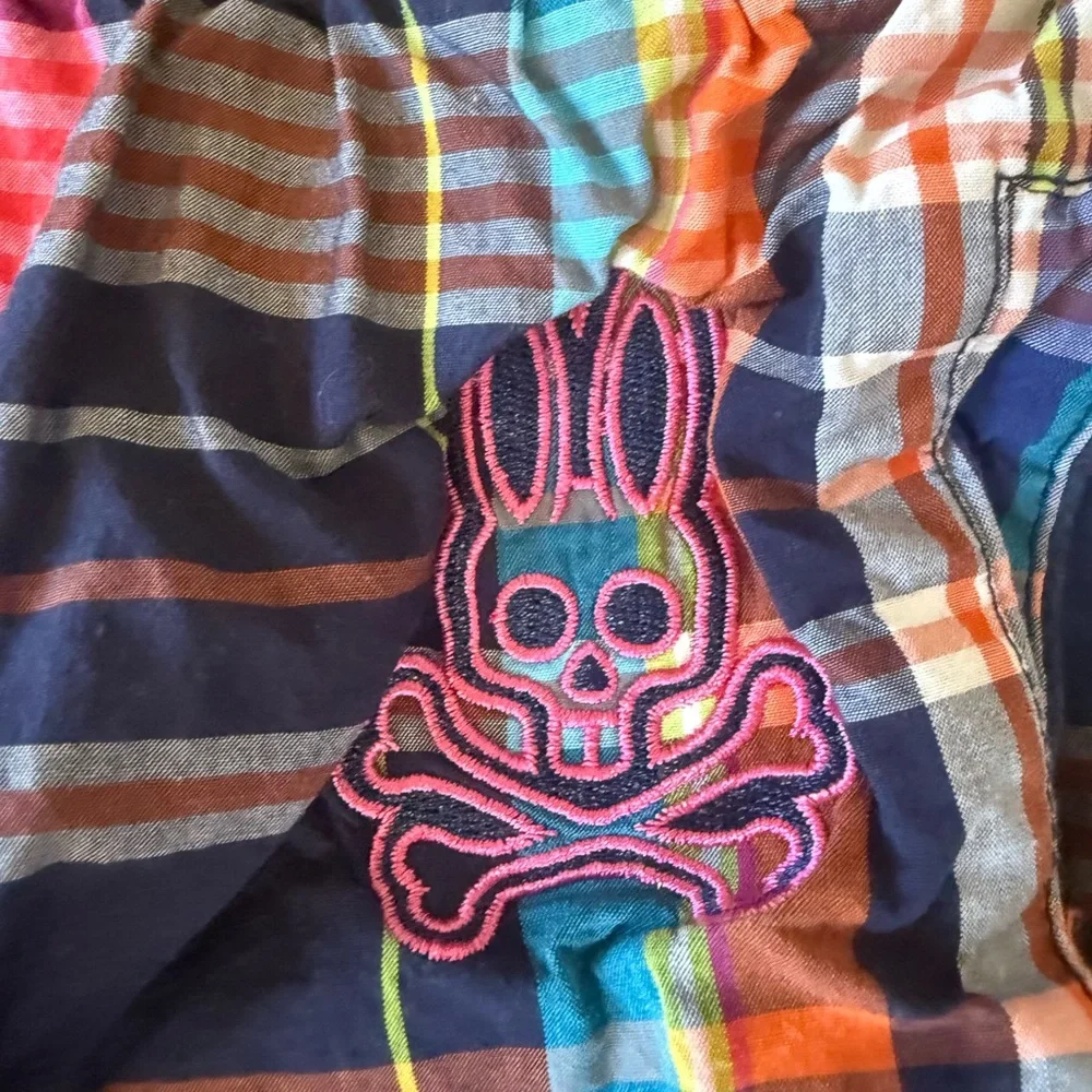 Psycho Bunny Multicolor Plaid PJ pants size XL - Picture 2 of 4